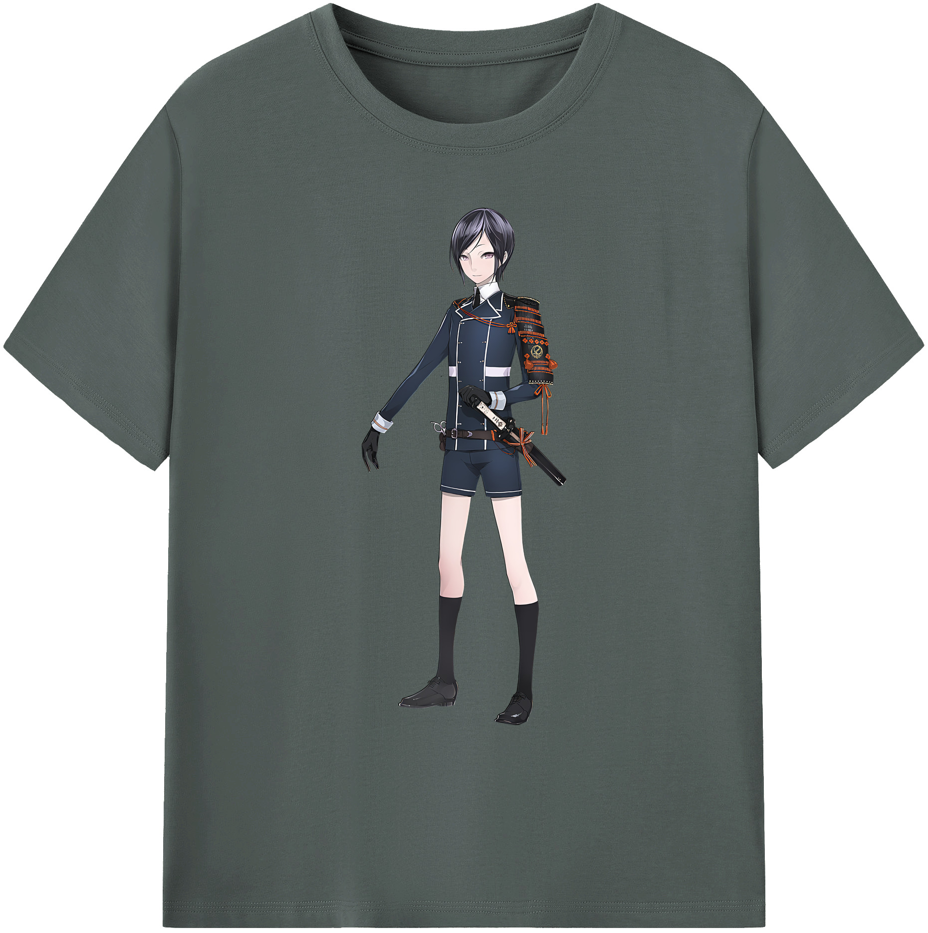（画像用） 刀剣乱舞 Touken Ranbu 綿100％ メンズ半袖Tシャツ｜肌触りやわらか＆通気性